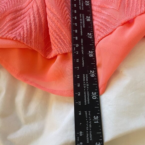 ZAC & RACHEL Woman Art Deco Top Size 3X Plus Guava Pink Sheer Flowy NWT- Defect - Picture 9 of 15